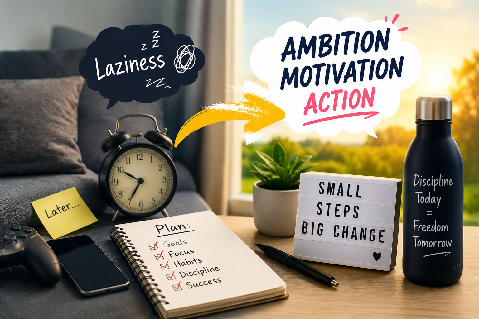 Ambition, Motivation, and Overcoming Laziness
