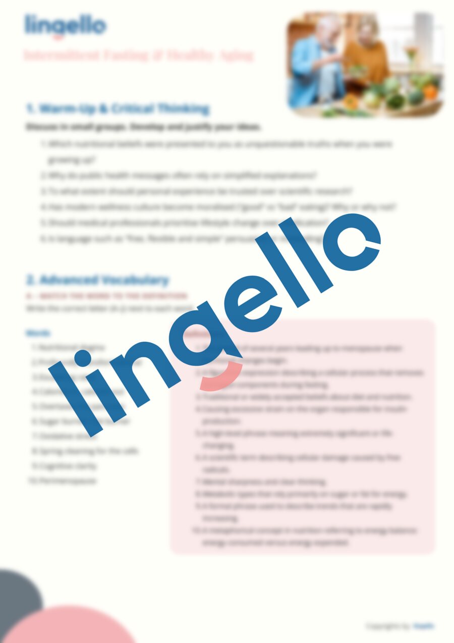 Intermittent Fasting & Healthy Aging — preview