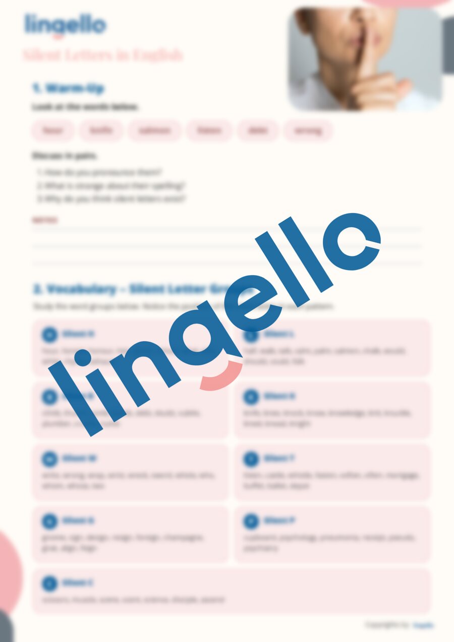 Silent Letters in English — preview