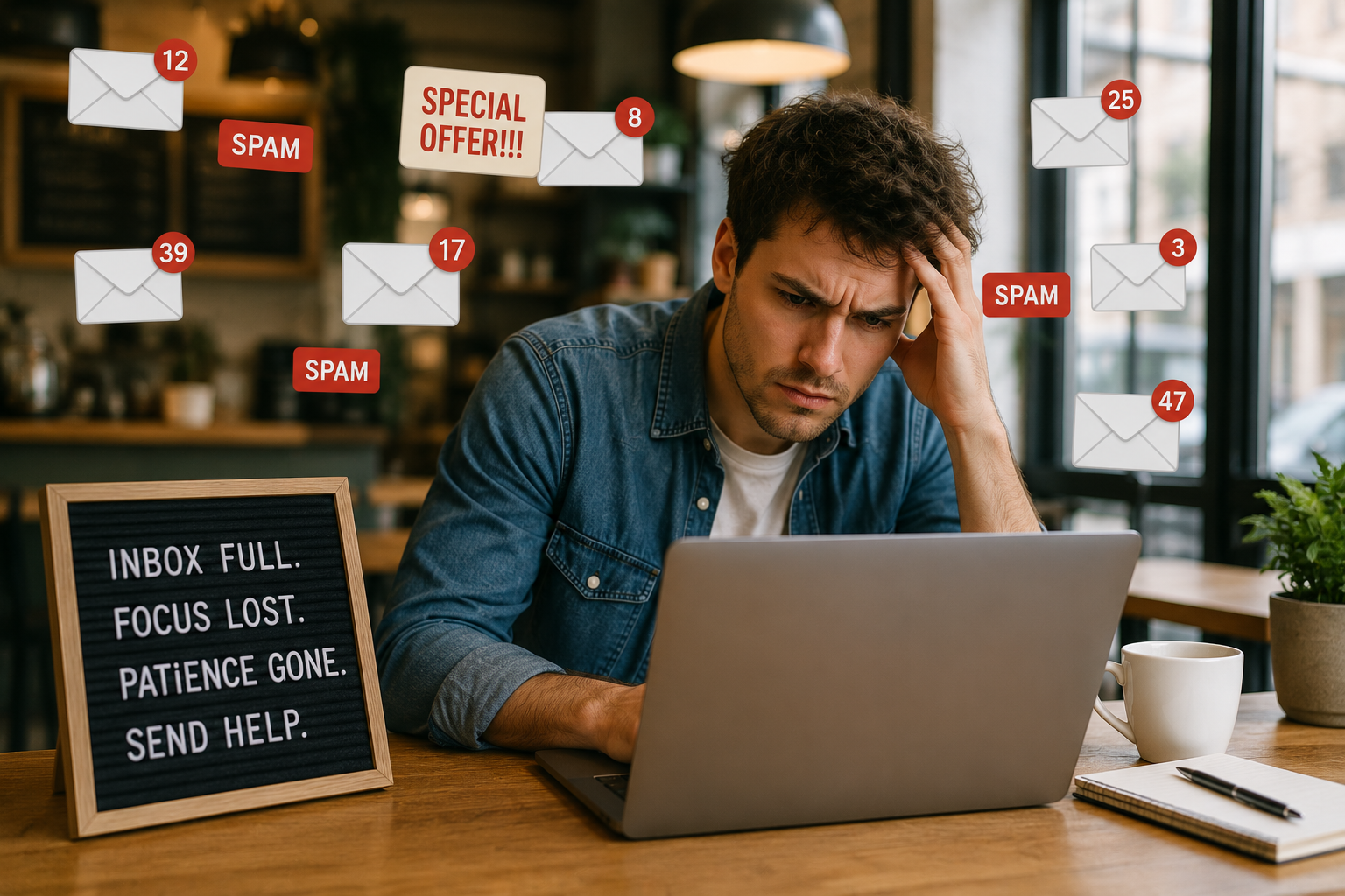 Inbox Chaos – Turning Spam into Comedy