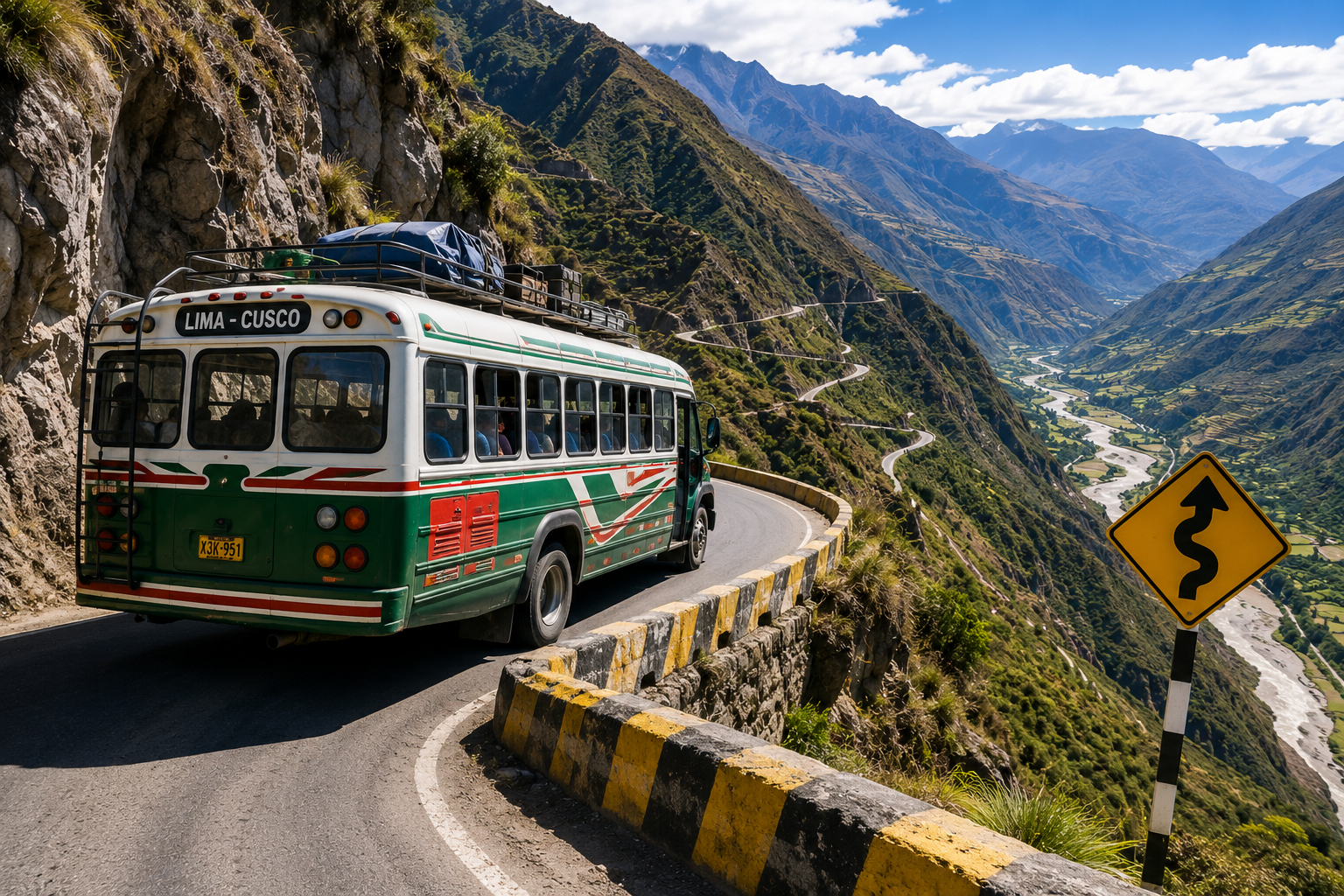 Mountain Roads and Daily Commutes: Driving Across Peru
