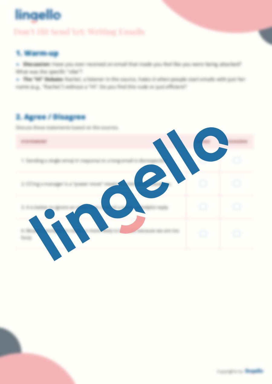 Don’t Hit Send Yet: Writing Emails — preview