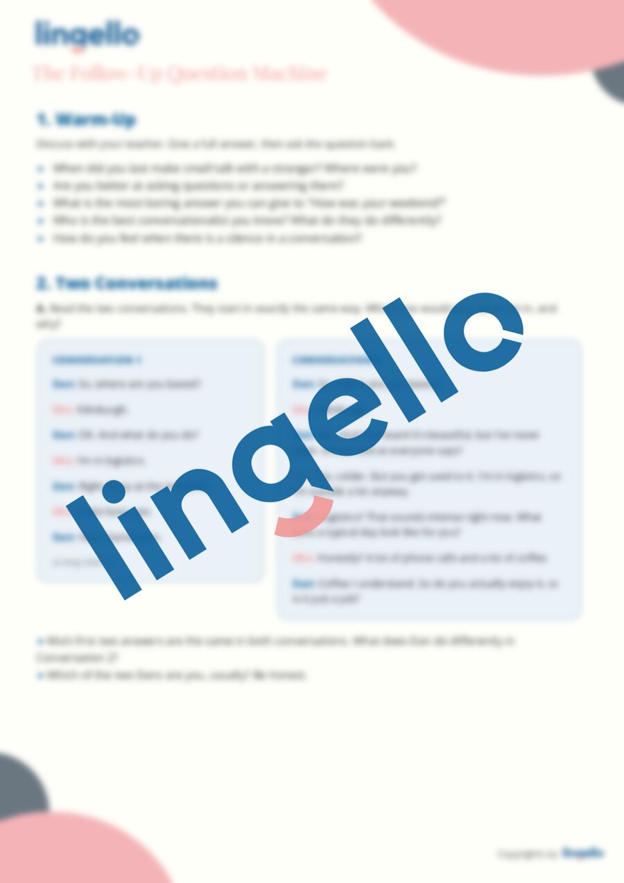 The Follow-Up Question Machine — preview