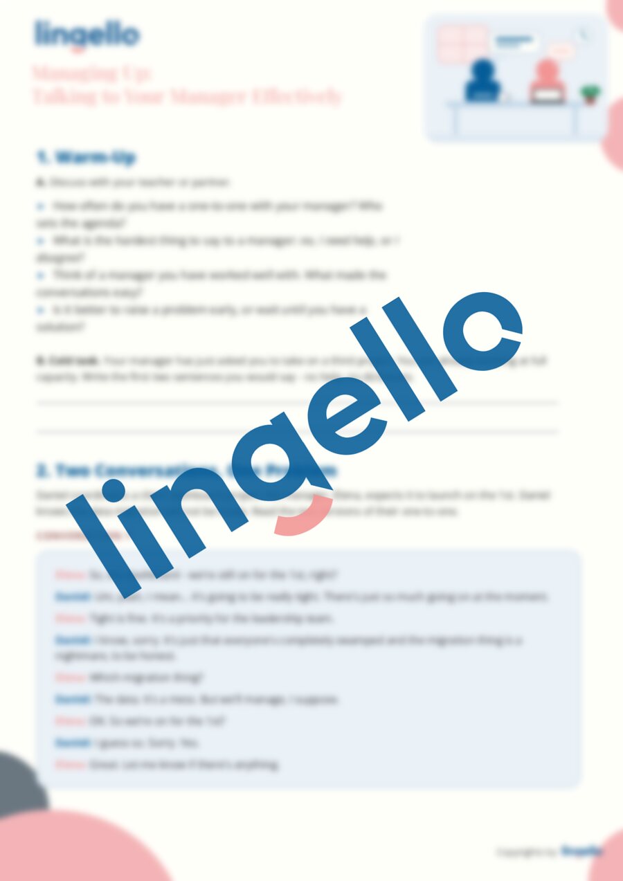 Managing Up: Talking to Your Manager Effectively — preview